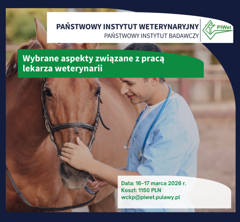 Szkolenie „Wybrane aspekty związane z pracą lekarza weterynarii”