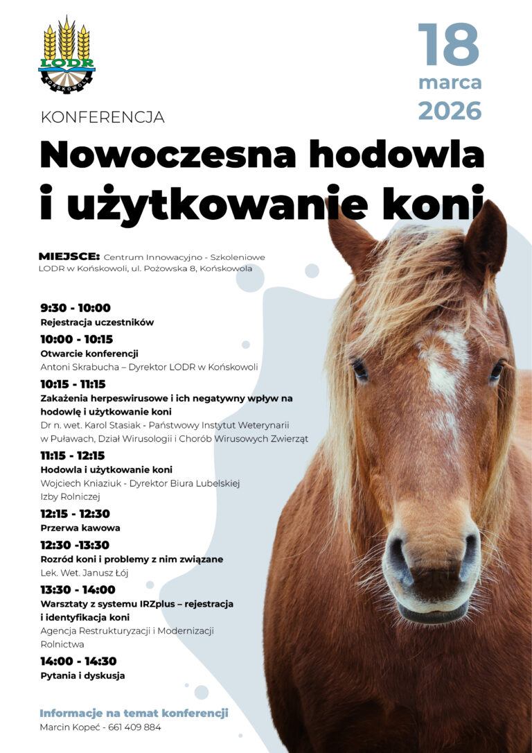 Konferencja „Nowoczesna hodowla i użytkowanie koni” w Końskowoli