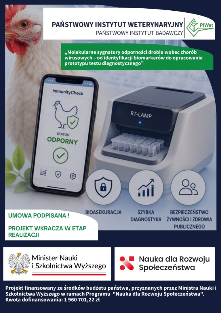 Umowa podpisana – projekt dotyczący molekularnych sygnatur odporności drobiu wchodzi w etap realizacji