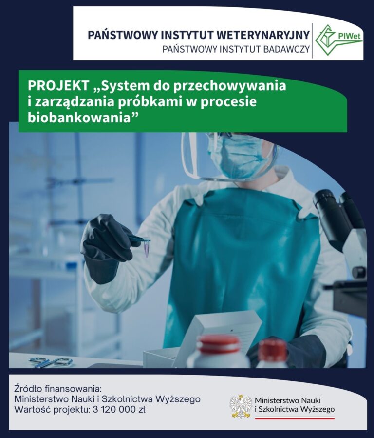 PIWet-PIB w Puławach pozyskał środki na rozwój nowoczesnego BioRepozytorium